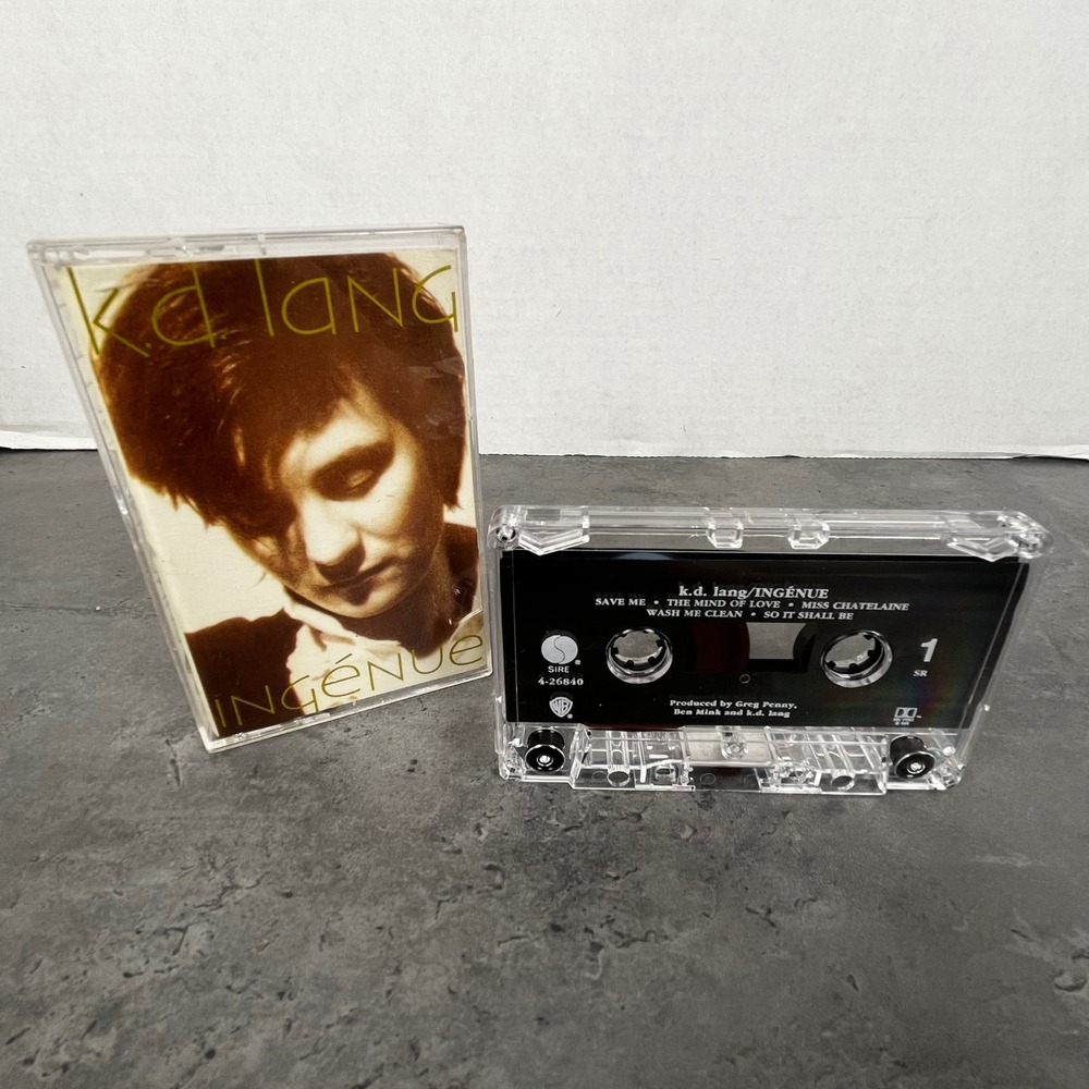 KD Lang Ingenue‎ Cassette Tape Album 1992 Sire Records Excellent Condition VTG